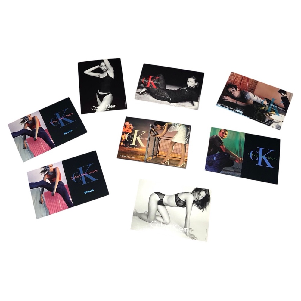 Vintage Calvin Klein Advertising Postcards- Price is for 1 Postcard Only